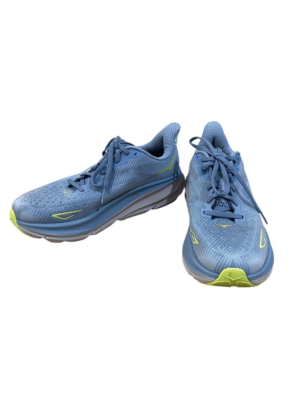 Hoka One One Clifton 9 Shoes Womens Size 8.5 Blue Running Sneakers 1127896 DNK